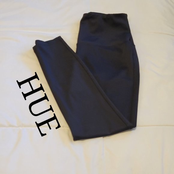 Hue stretchy black leggings with back pockets sz: S - Picture 1 of 5
